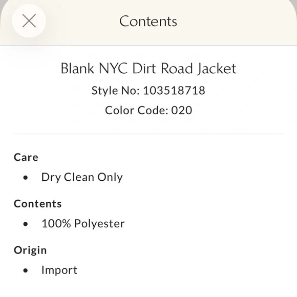 Blank NYC Dirt Road Jacket from Free People website - Brown - Size M (Women’s) - Picture 11 of 11